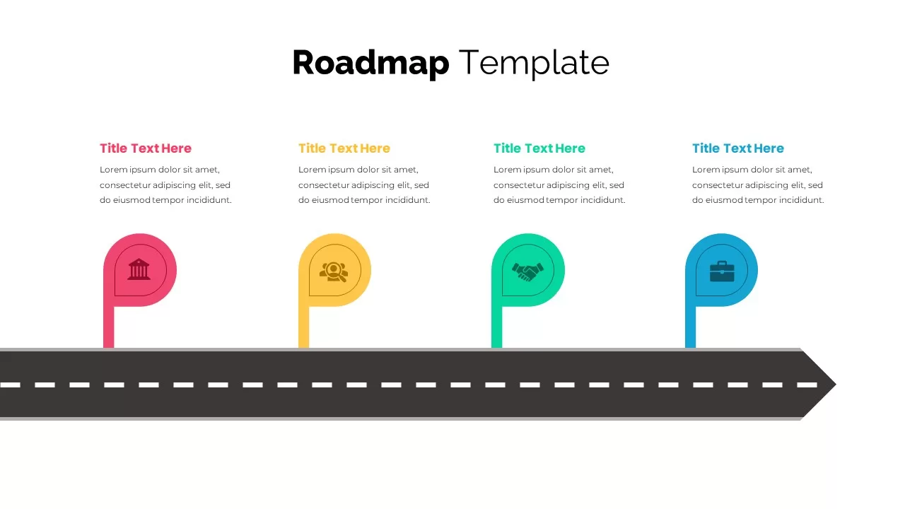 4 Stage Roadmap Infographics
