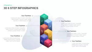 6 step 3D PowerPoint template