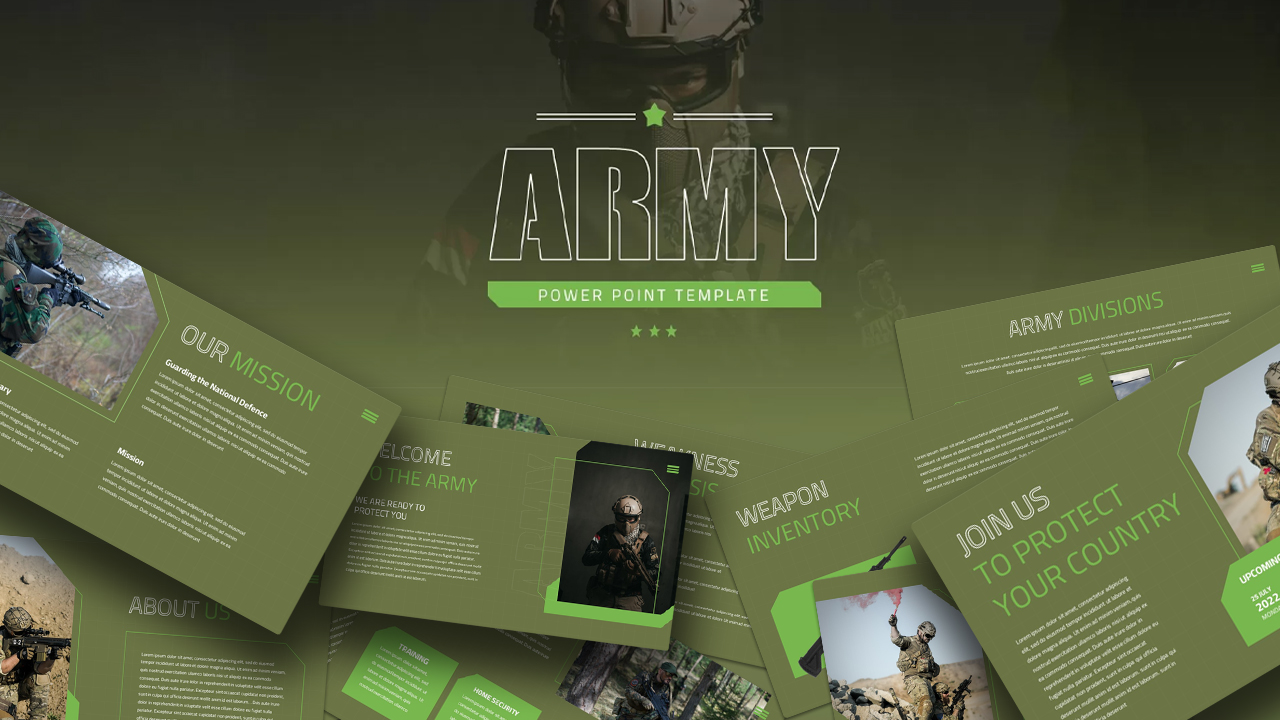 Army PowerPoint Template SlideBazaar