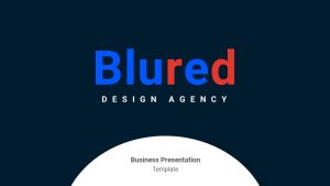 Blue and Red PowerPoint Presentation Template