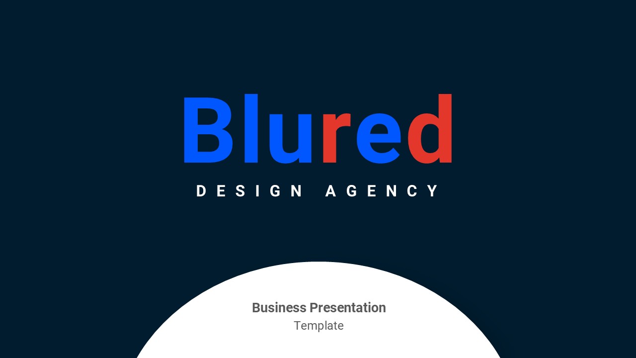 Blue and Red PowerPoint Presentation Template