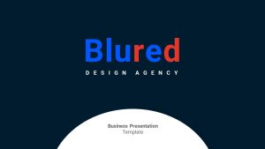 Blue and Red PowerPoint Template