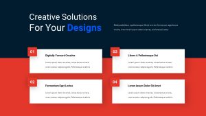 Blue and Red PowerPoint Template designs