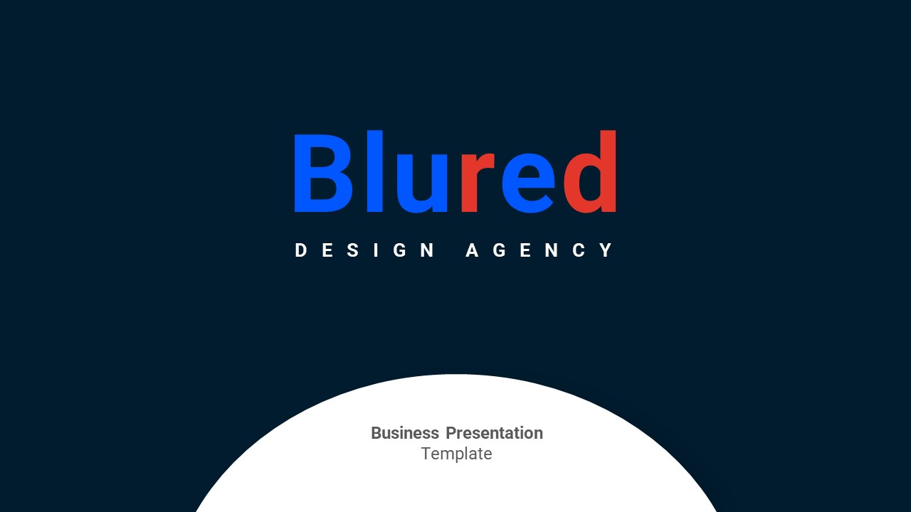 Blue and Red PowerPoint Template