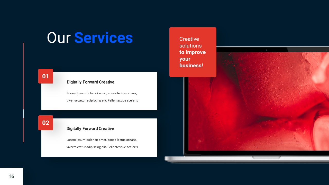 Blue and Red PowerPoint Templates services