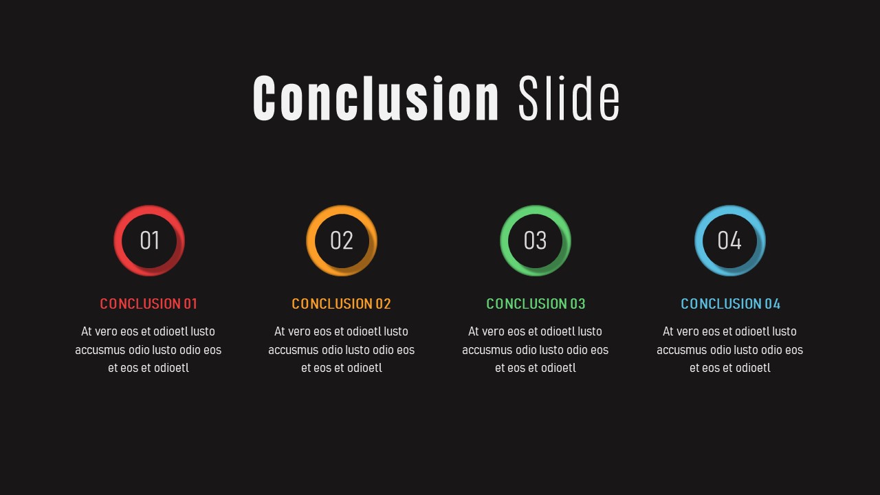 what should a conclusion slide look like