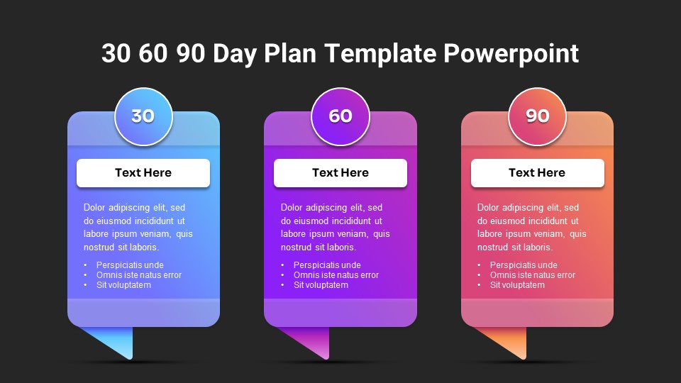 Free 30 60 90 Day Plan Powerpoint Template Slidemodel 51 Off 8275