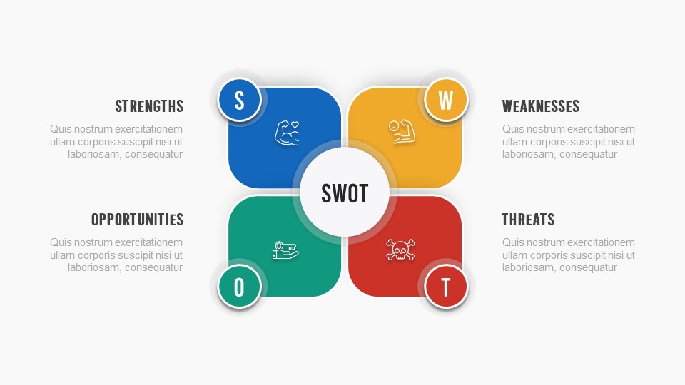Free SWOT Analysis Infographics PowerPoint Template