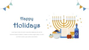 Holiday PowerPoint Template white