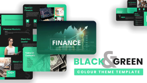 Black and Green Theme PowerPoint Template