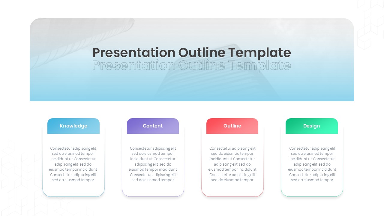slide outline for presentation