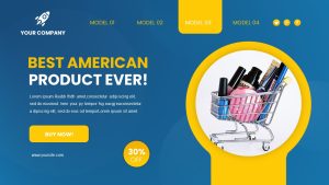 Product Landing Page PPT Template list