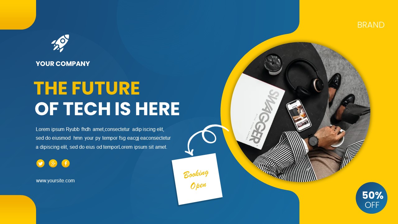 Product Landing Page PowerPoint Template