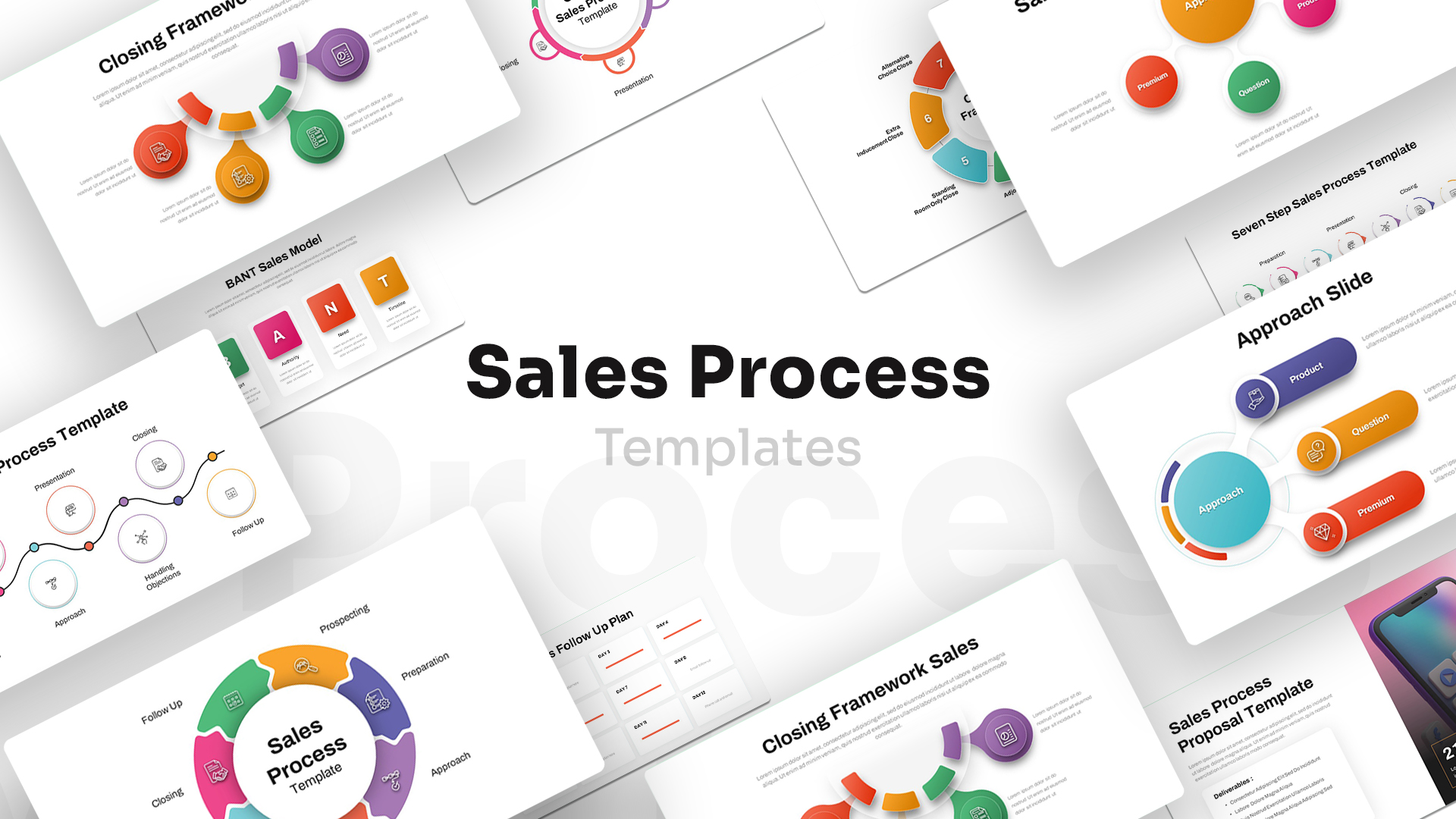 Sales Process Powerpoint Template Infographics 9919