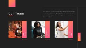 Light Duotone Gradient Team PowerPoint Template