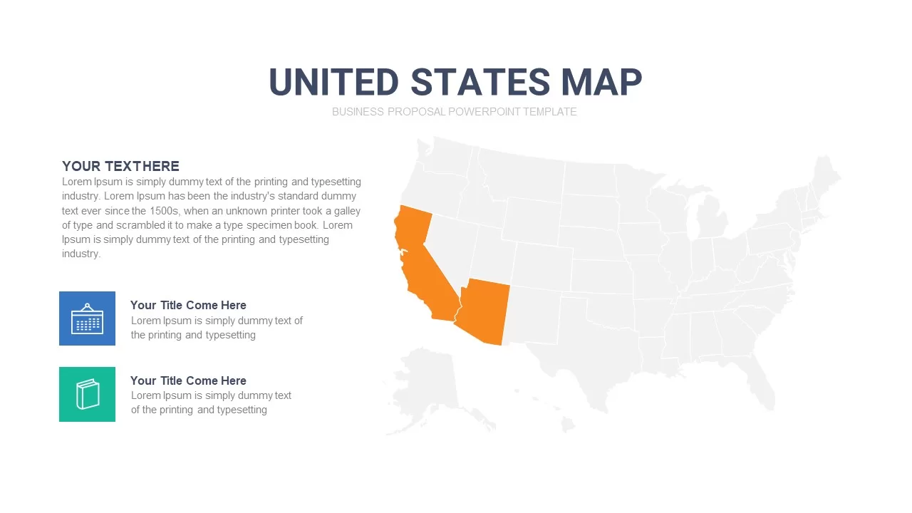 USA map template