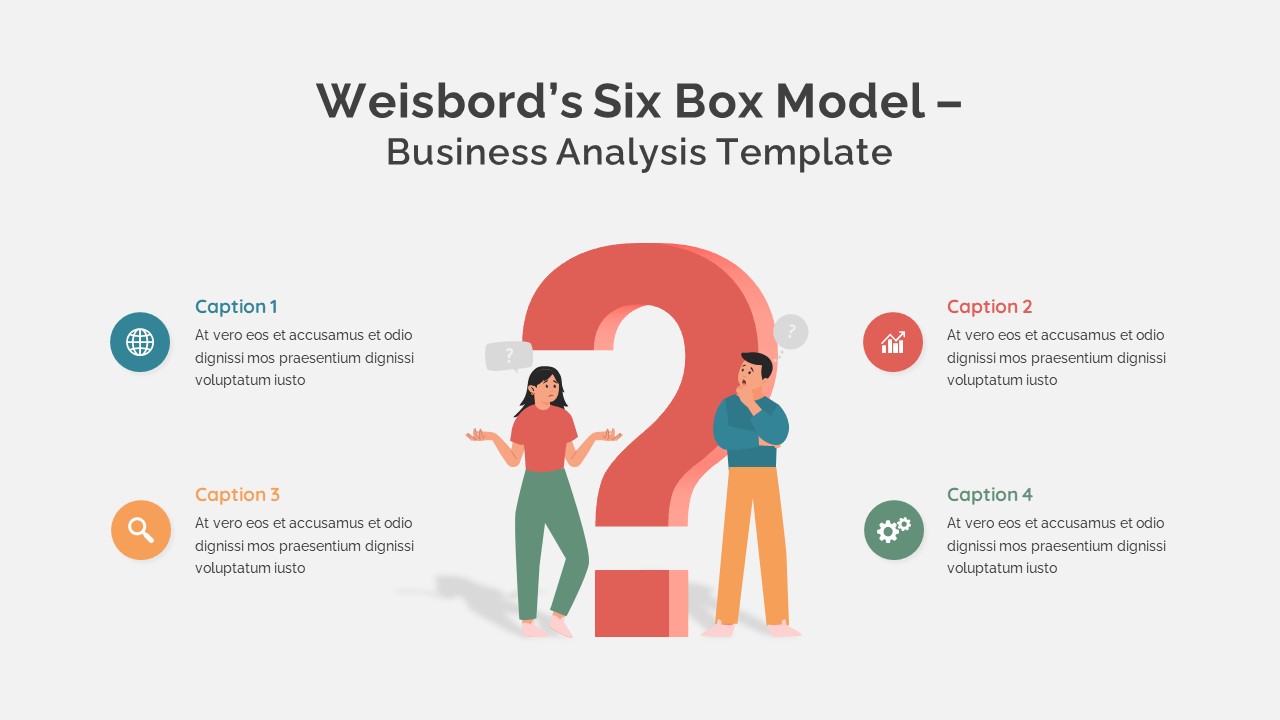 Weisbord&#039;s Six Box Model Question Mark Presentation Slide