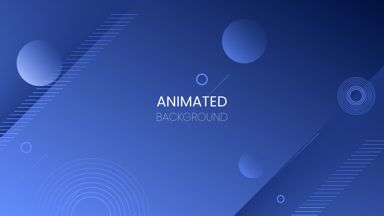 Animated Background Powerpoint Template