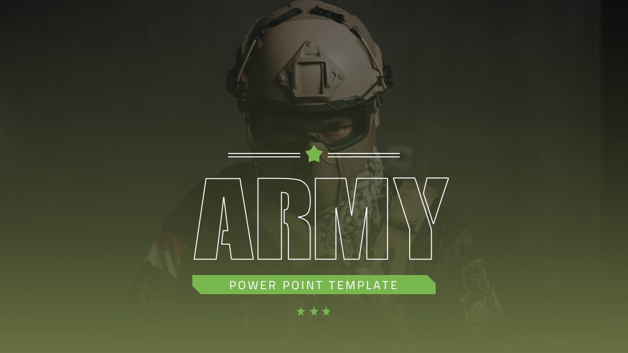 Army PowerPoint Template SlideBazaar