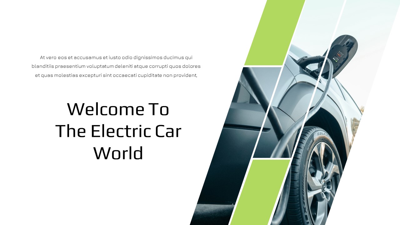 Electric Cars PowerPoint Template Automobile PPT Slides