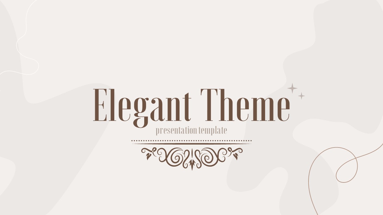 Elegant PowerPoint Template And Background Elegant PowerPoint Template And Background