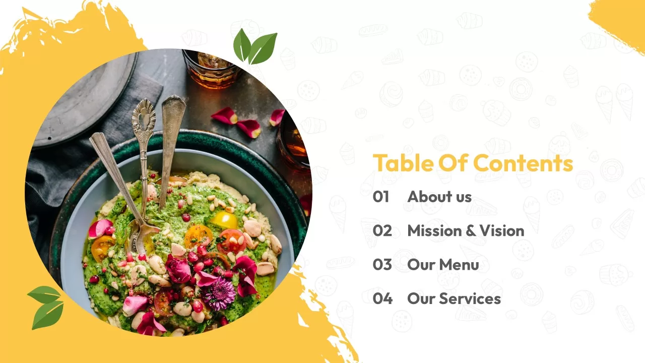 food-powerpoint-presentation-template-index