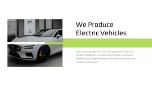 green-white-electric-car-template