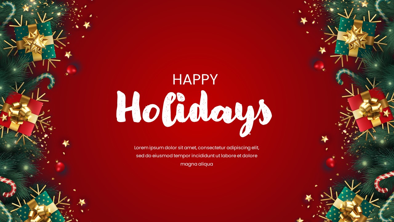 Happy Holidays Powerpoint Template