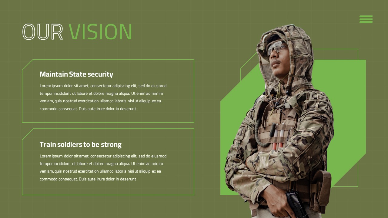 Army PowerPoint Template SlideBazaar