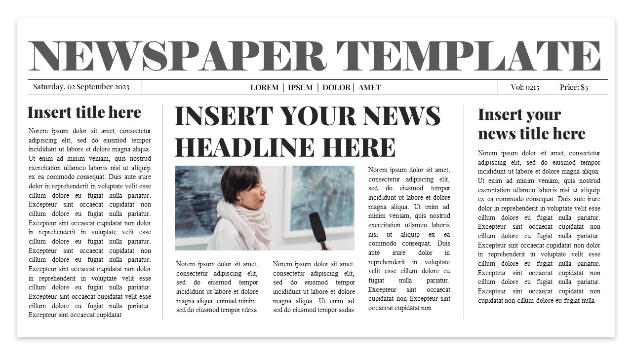 newspaper powerpoint templates