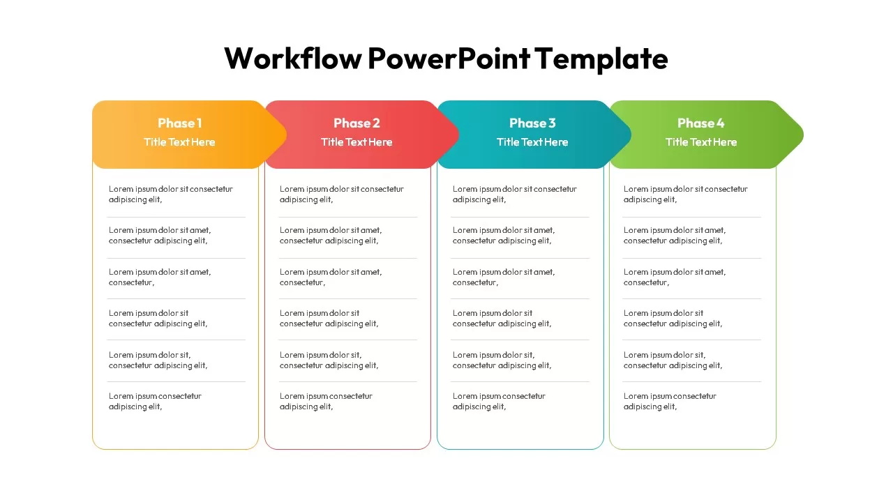 powerpoint template workflow