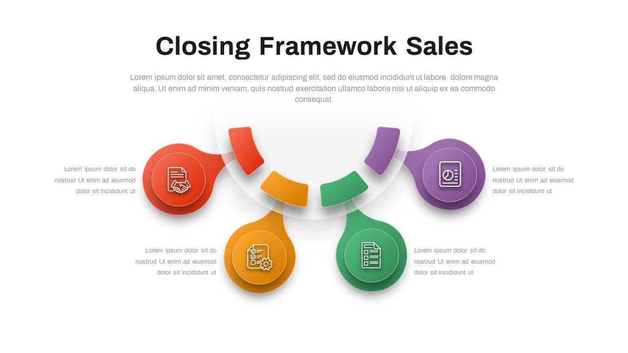 Sales Process Powerpoint Template Infographics 5505