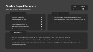 weekly business review template