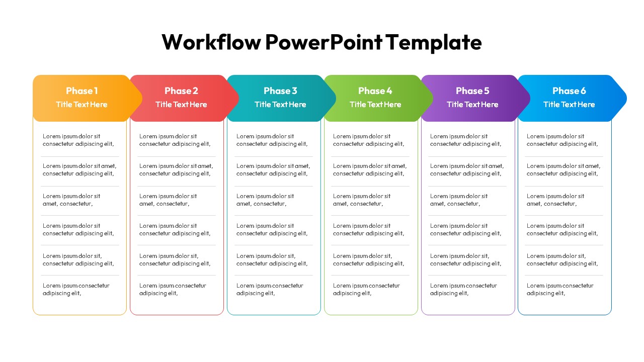 Workflow Powerpoint Template Slidebazaar 3370