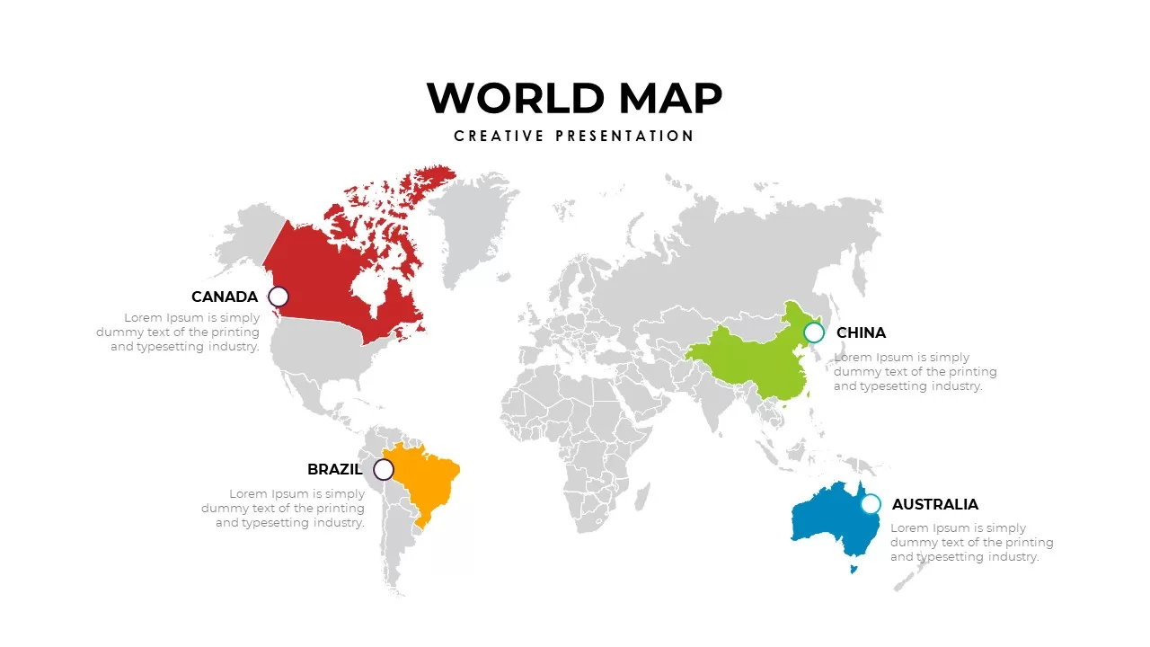 world map template