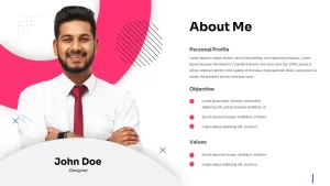 About Me Template for PowerPoint Presentations