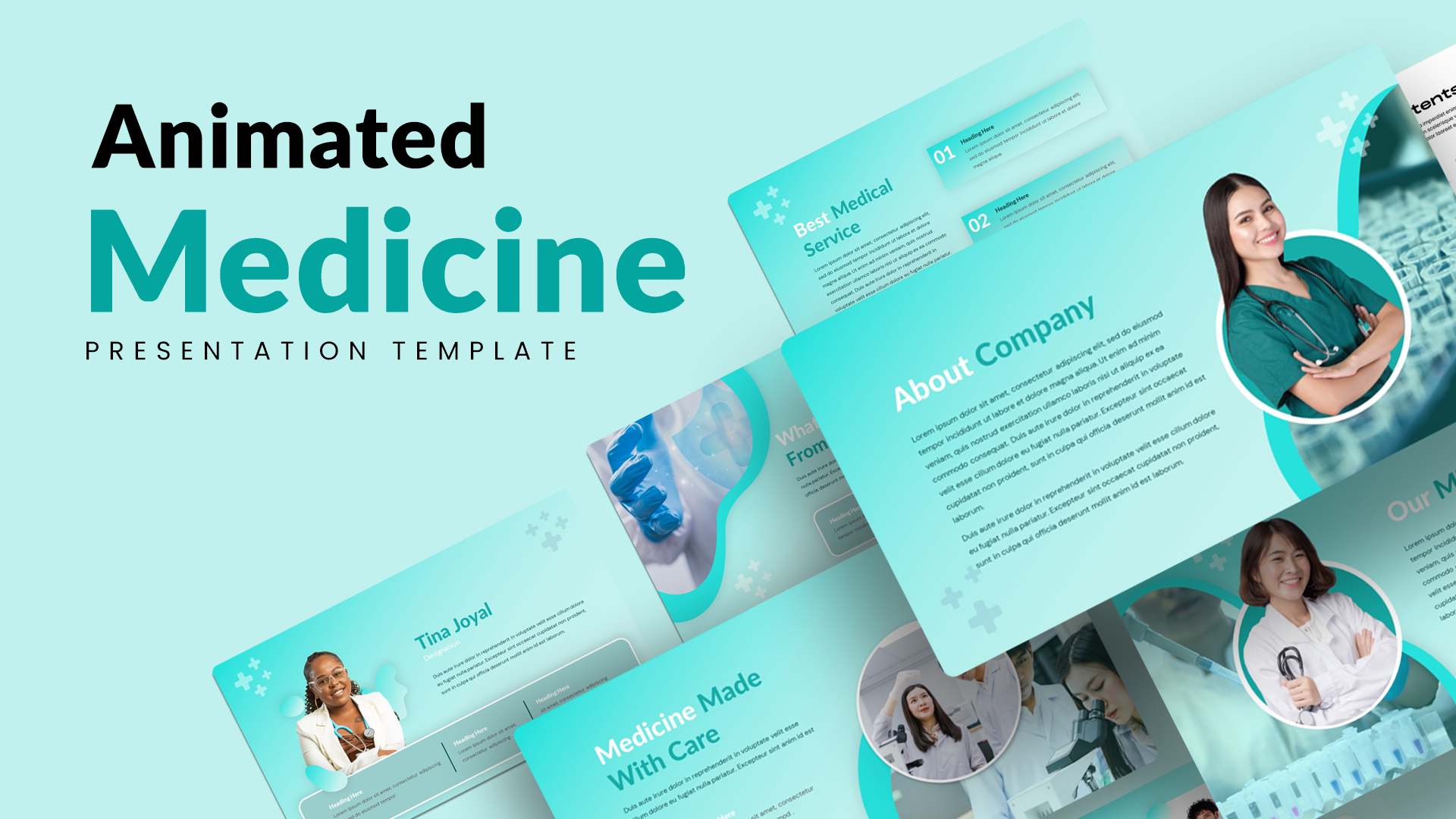 Animated Medicine PowerPoint Template