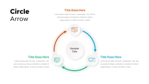 Circle Arrows Slide Template for Presentations