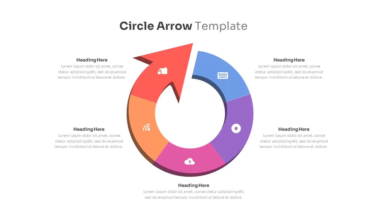 Circle Arrows Template