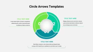 Circle Arrows Slide Template for PowerPoint