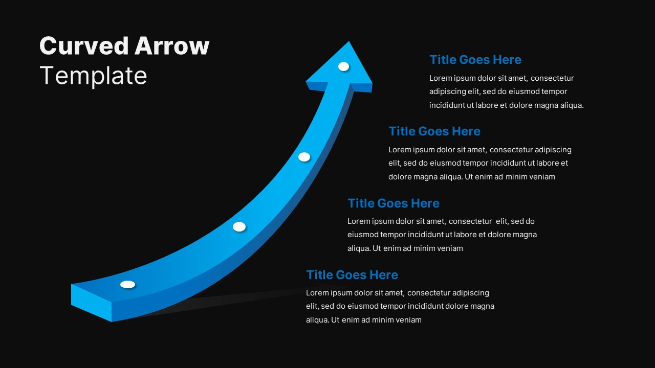 Curved Arrow Infographics Slidebazaar 3464