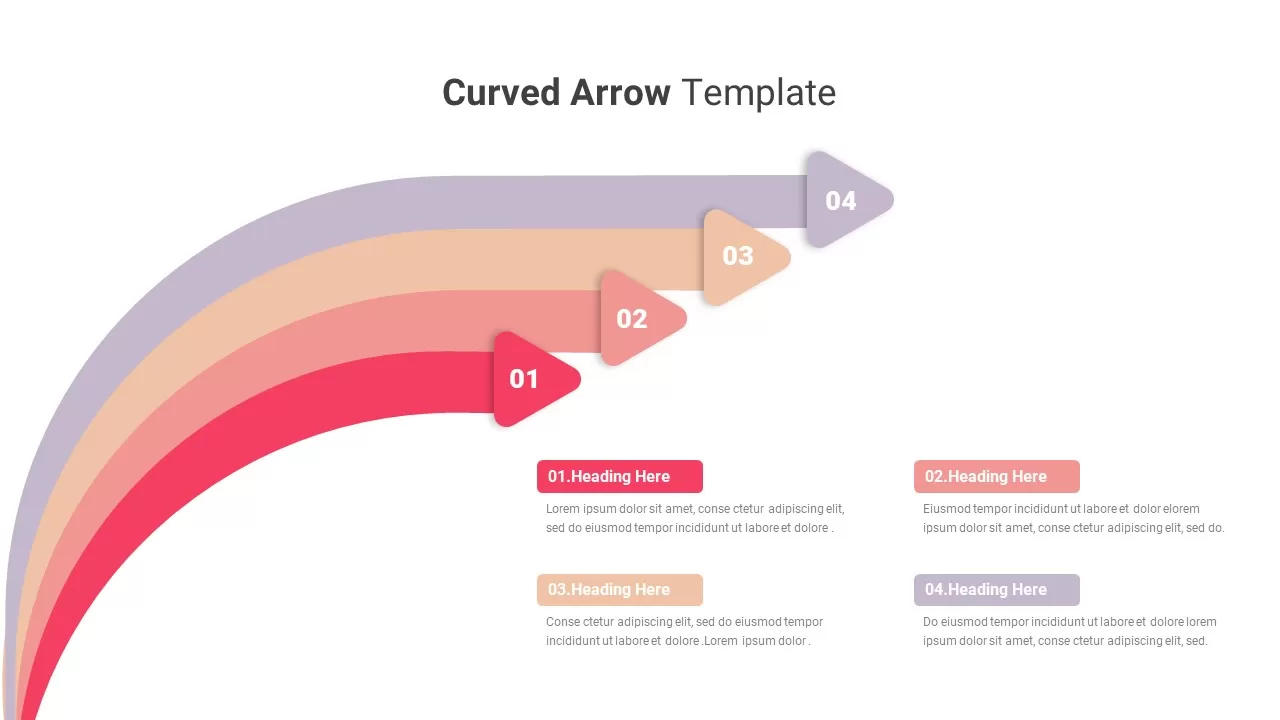 Curved Arrow Template