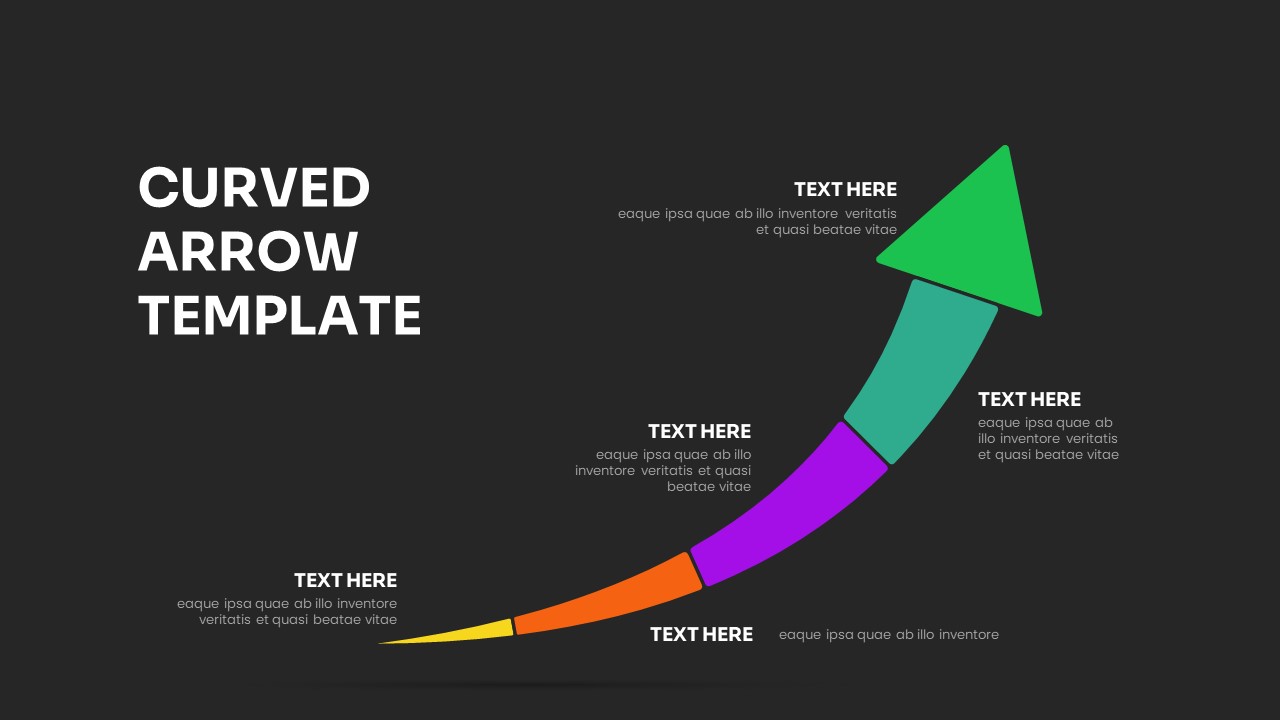 Curved Arrows Template - SlideBazaar