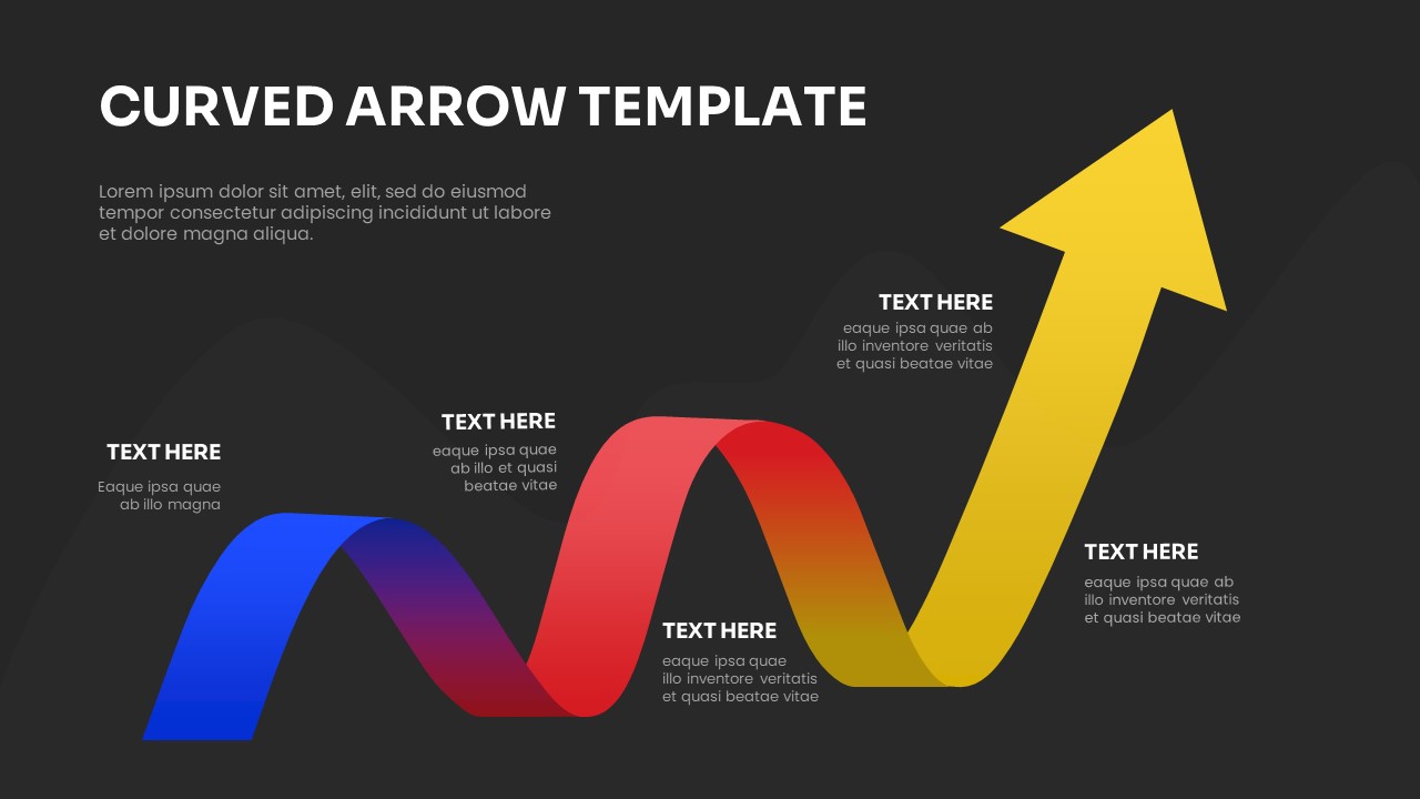 Curved Arrows Infographic Slidebazaar 3491