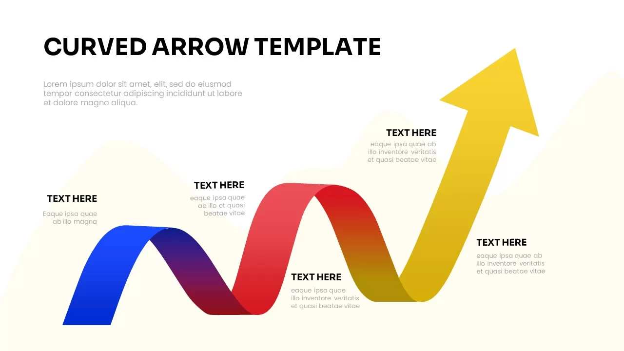 Curved Arrows Infographic