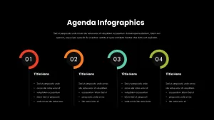 Free Agenda Infographics Dark