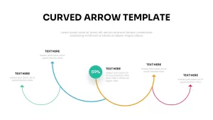Free Curved Arrow PowerPoint Template