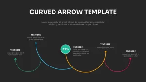 Free Curved Arrow Template Dark