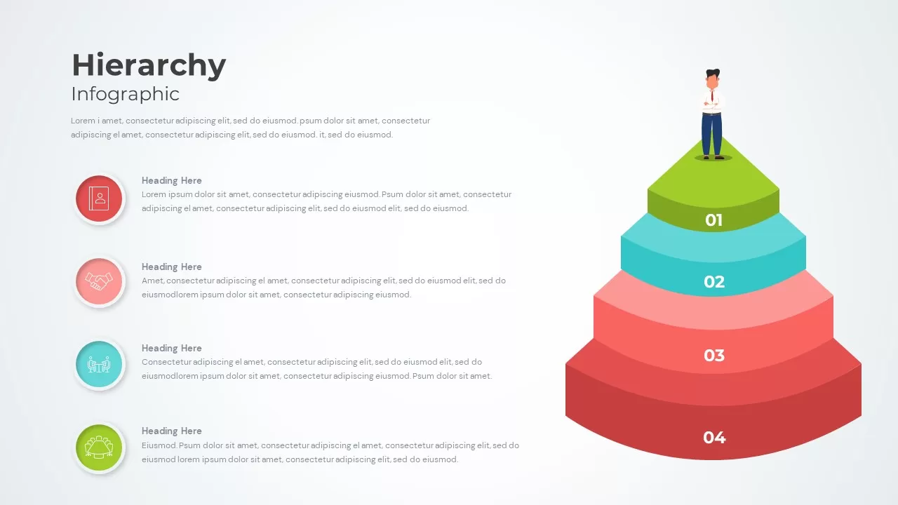 Hierarchy Infographic template