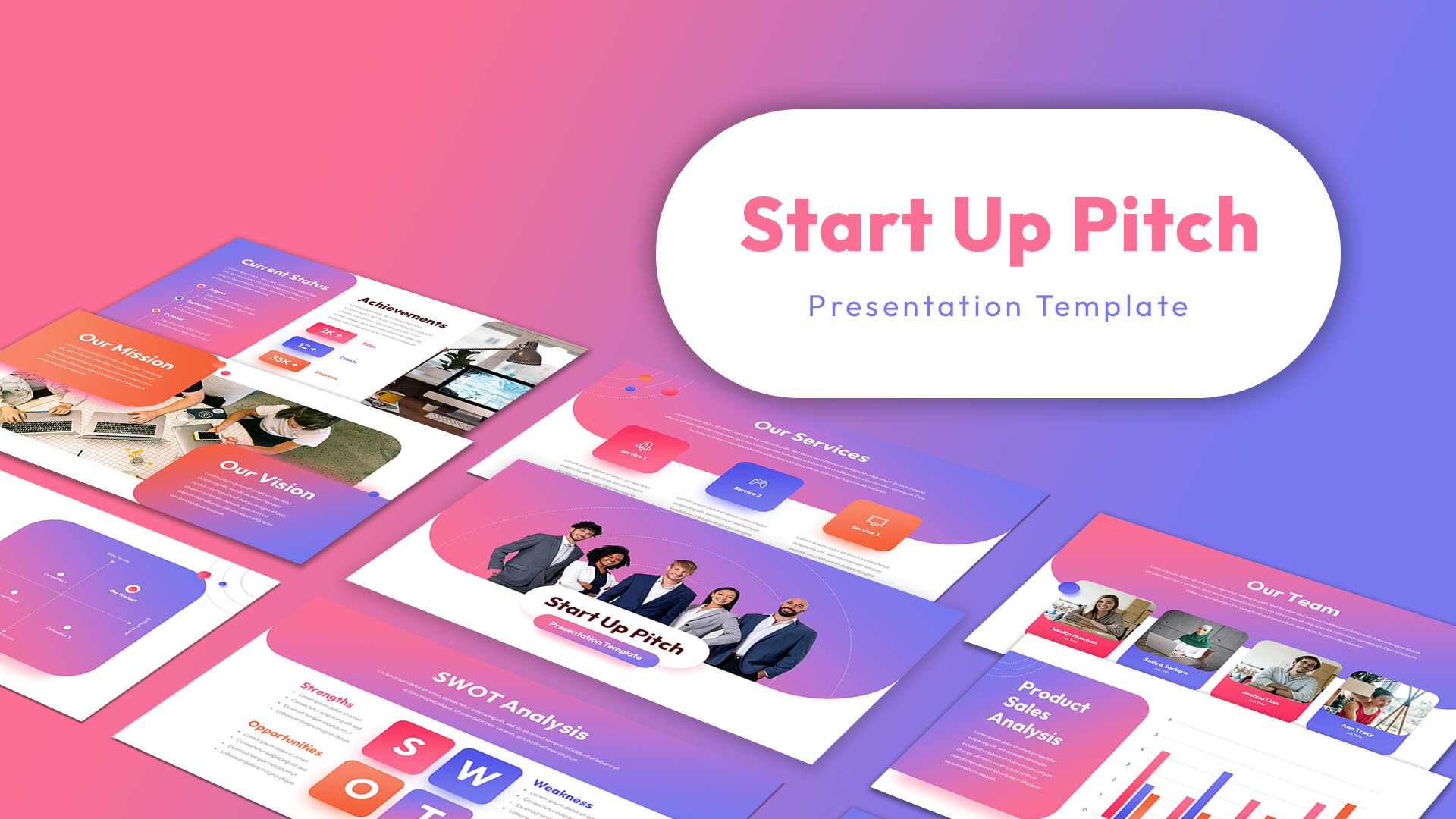 StartUp Pitch PowerPoint Template